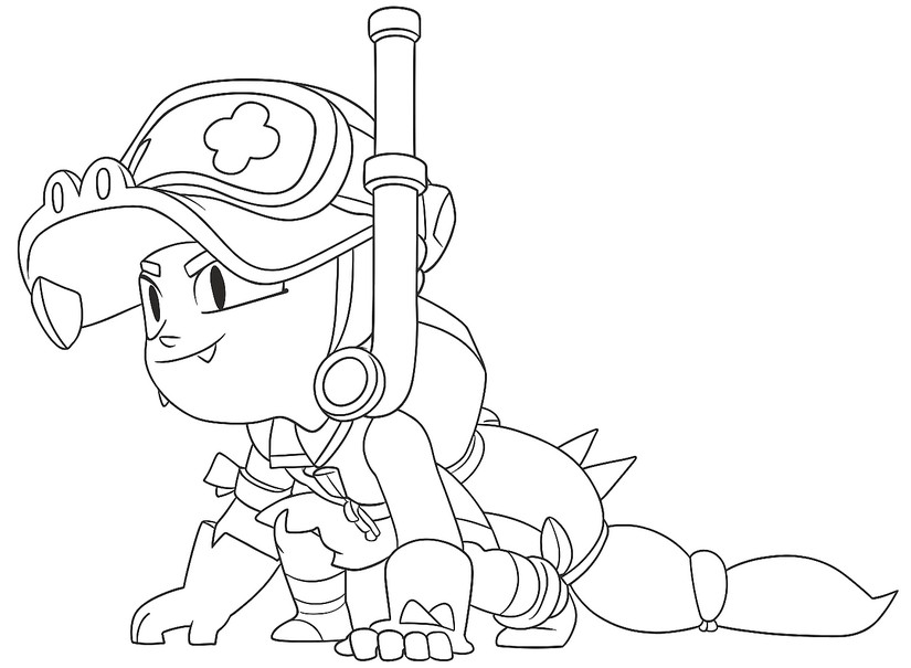 Desenho para colorir O Recém-chegado Destemido