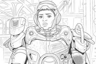 Desenho para baixar - pronto para a batalha - Ironheart