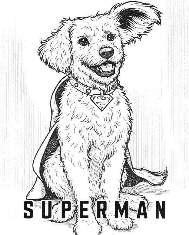 Kleurplaat Krypto