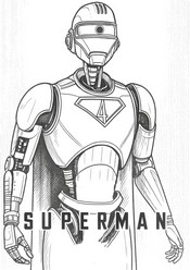 Coloring sheet - Number 4 - Superman