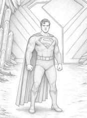 Drawing to color - The Silence of the Fortress - Superman