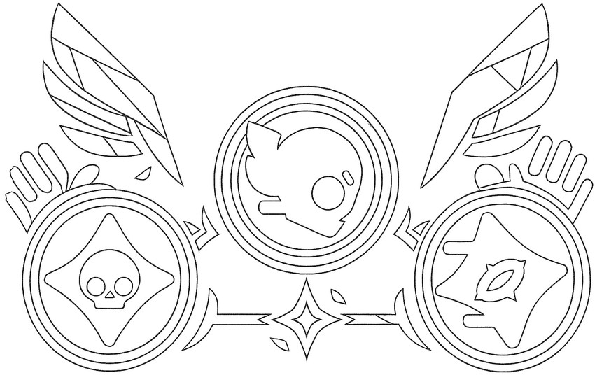 Coloring page Skill slots