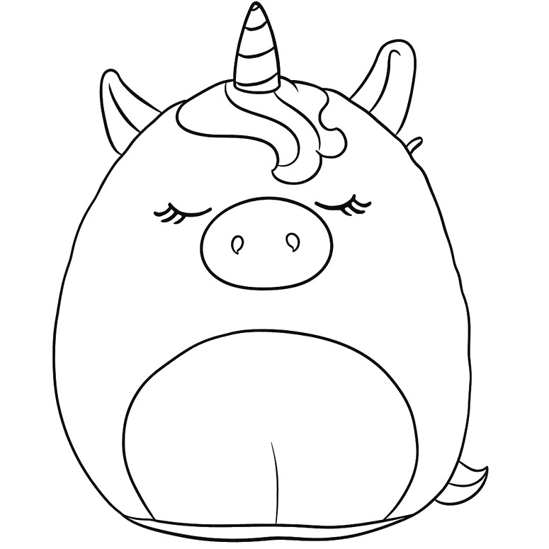 Coloring page Lola the unicorn