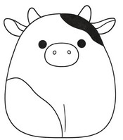 Downloadable coloring - Connor the Cow - Squishmallows