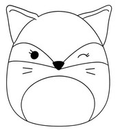 Image to color - Fifi the fox - Squishmallows