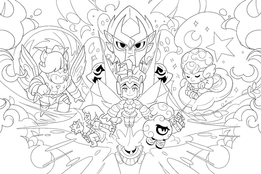 Dibujo para colorear Choque de leyendas