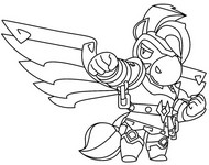 Kleurplaat - PEGASUS BERRY - Brawl Stars - Legendes van de onderwereld