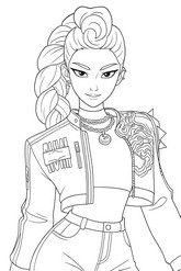 Disegno da colorare - Rumi - KPop Demon Hunters