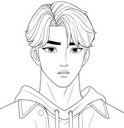Illustrazione da colorare - Jinu - KPop Demon Hunters
