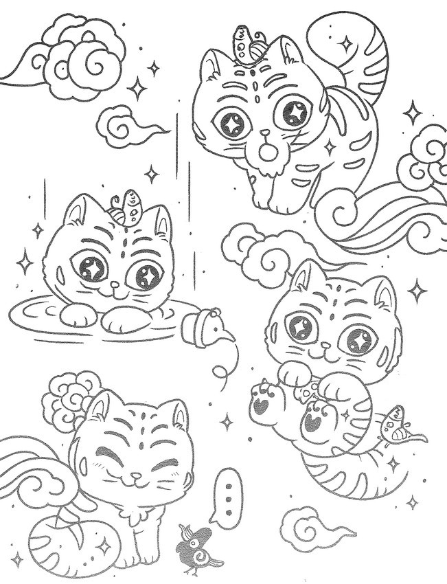 Coloring page Kawaii