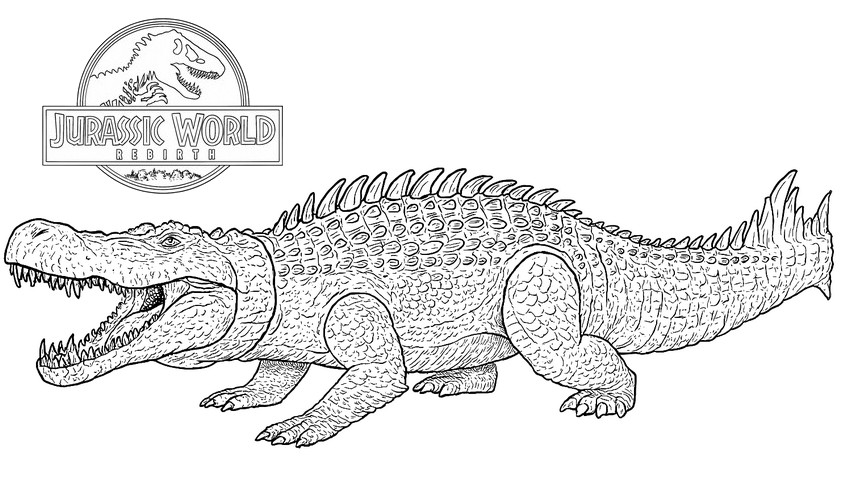 Coloring page Purussaurus