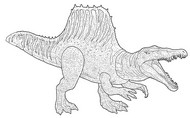 Feuille de coloriage - Spinosaurus - Jurassic World Renaissance