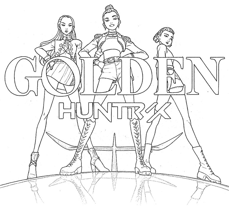 Disegno da colorare Golden - HUNTR/X