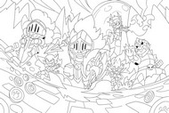 Image à colorier - Nouvelle aventure de la saison - Brawl Stars - Chevaliers de la table Starr