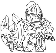 Coloriage - BO ROI STARRTHUR - Brawl Stars - Chevaliers de la table Starr