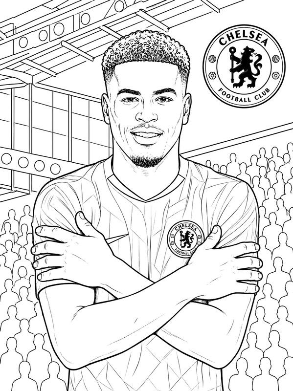 Kleurplaat Chelsea - Morgan Rogers