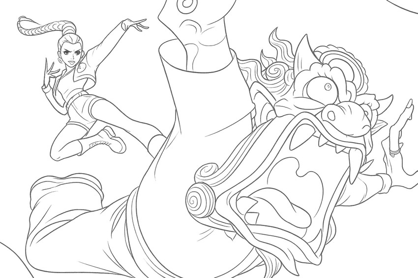 Coloriage Rumi & Romance Saja