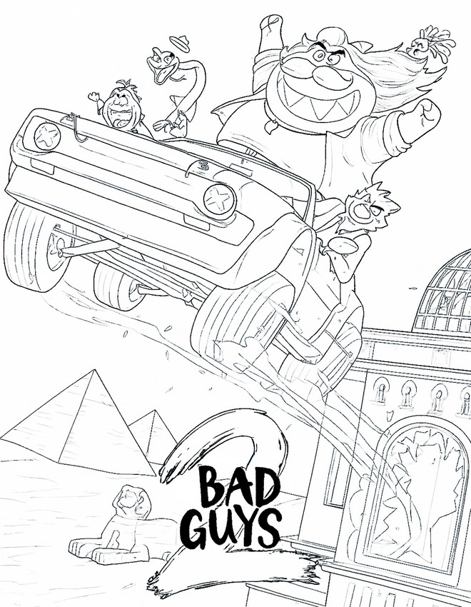 Desenho para colorir O cartaz