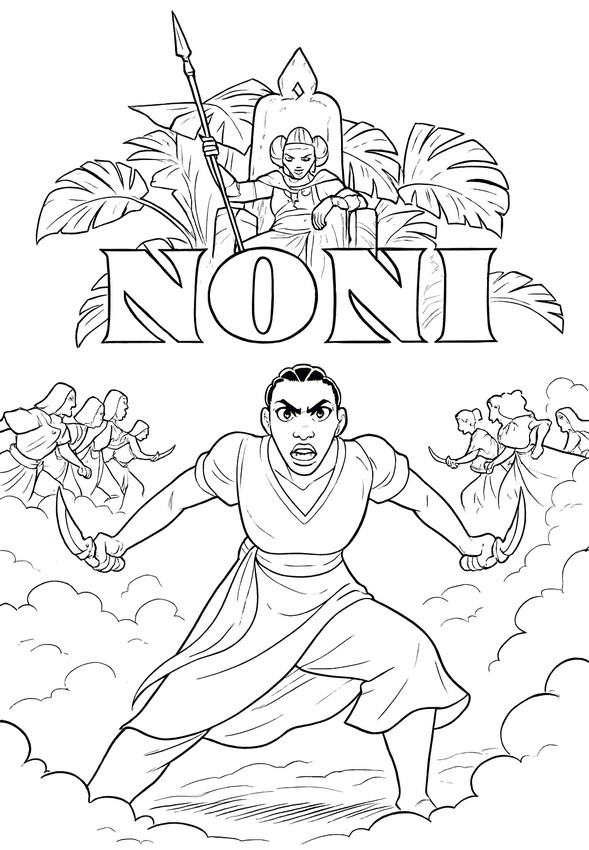 Coloriage Noni : L'Ascension du Guerrier - Eyes of Wakanda
