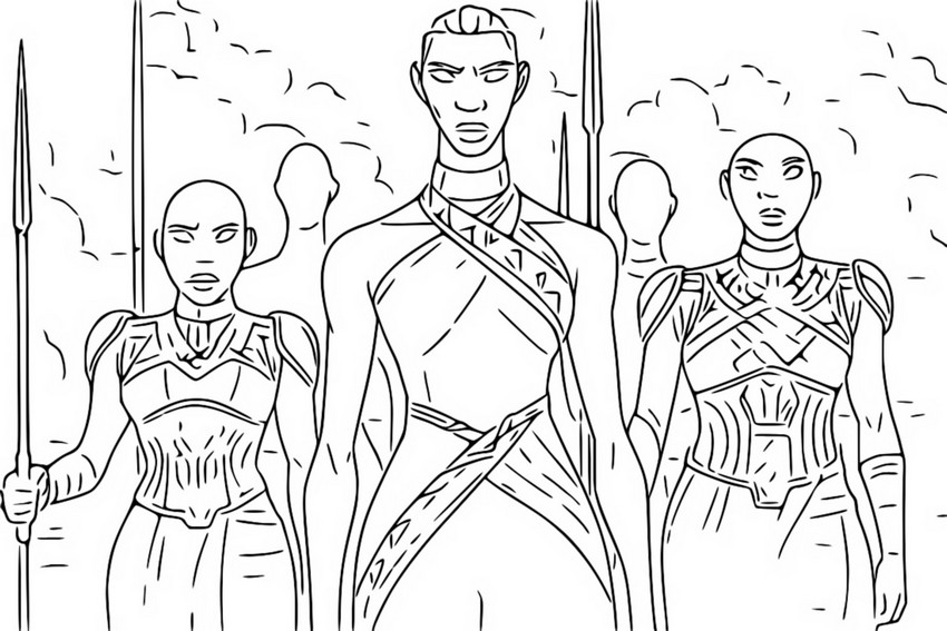 Coloriage Noni - Eyes of Wakanda