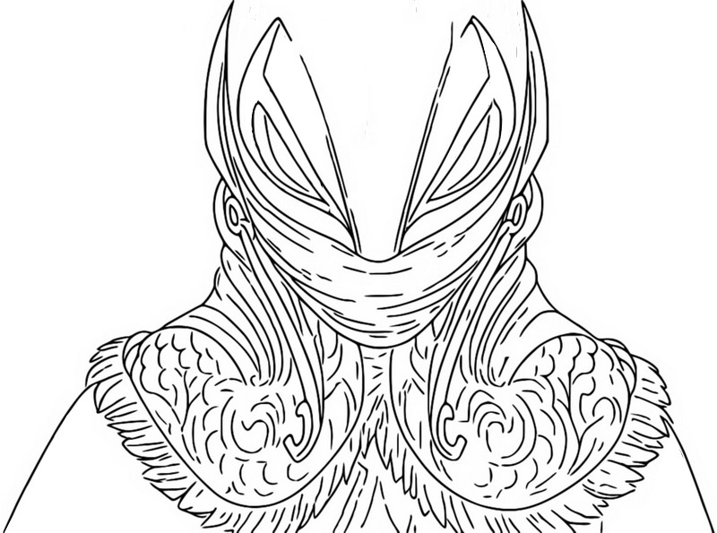Coloriage Le Lion - Eyes of Wakanda