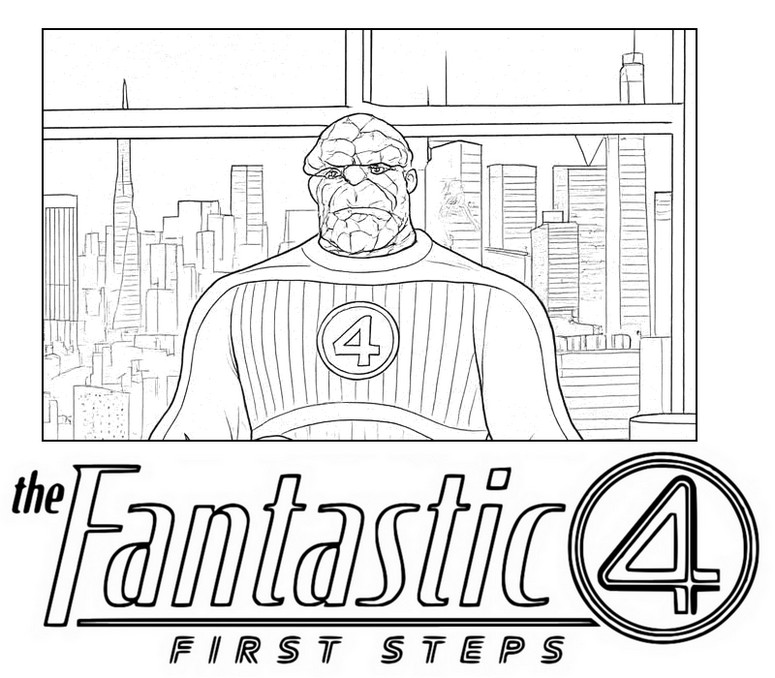Dibujo gratuito - La cosa es - Los Cuatro Fantásticos - Primeros pasos