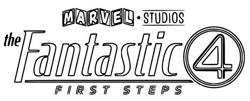 Dibujo descargable - Logo - Los Cuatro Fantásticos - Primeros pasos