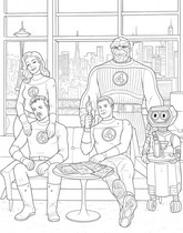無料塗り絵 - ひとときの休息 - ファンタスティック・フォー：ファースト・ステップ