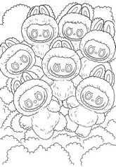 Dibujo para colorear - Big into energy - Labubu