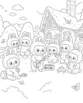 Dibujo para imprimir - Have a seat - Labubu