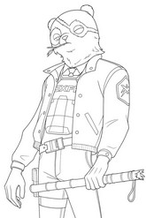 Dibujo descargable - Agente Parche - Fortnite Shock 'N Awesome