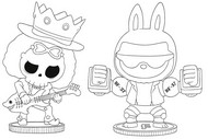 Coloriage à télécharger - Franky & Brook - Labubu x One Piece