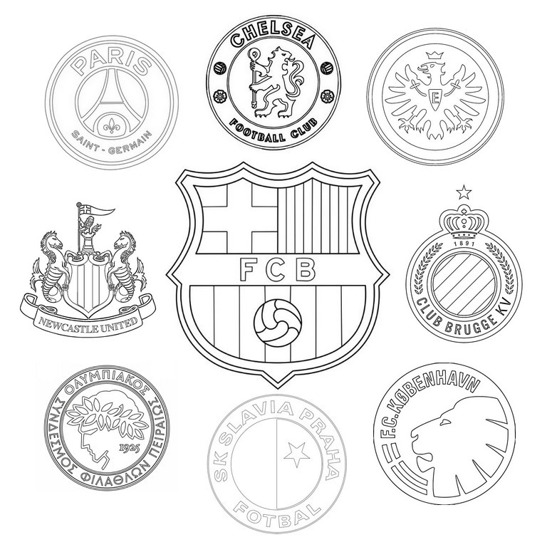Kleurblad - FC Barcelona - UEFA Champions League 2025