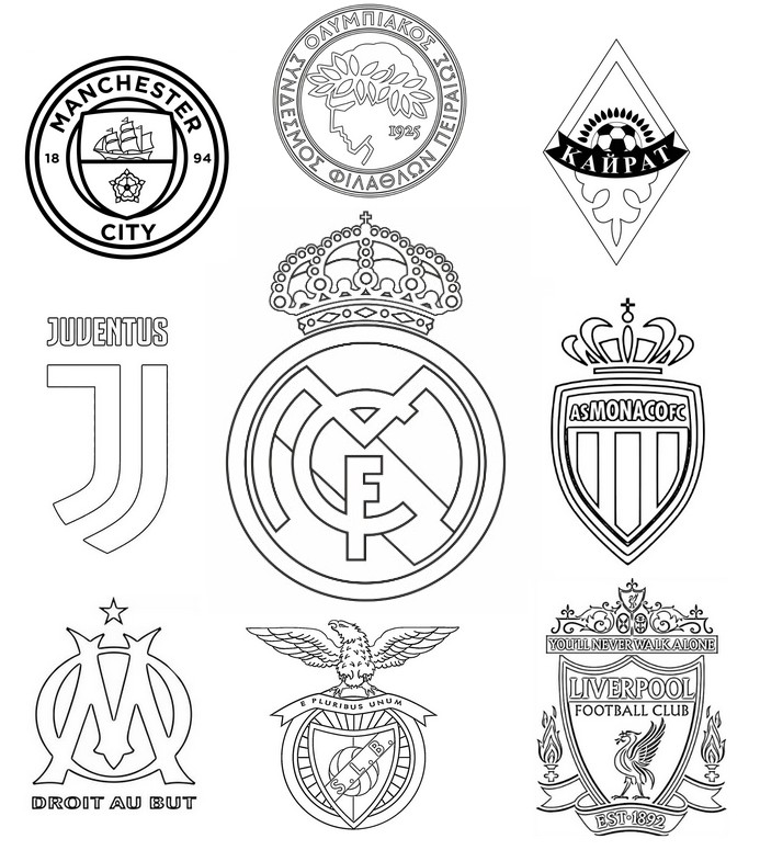 Kleurblad - Real Madrid - UEFA Champions League 2025