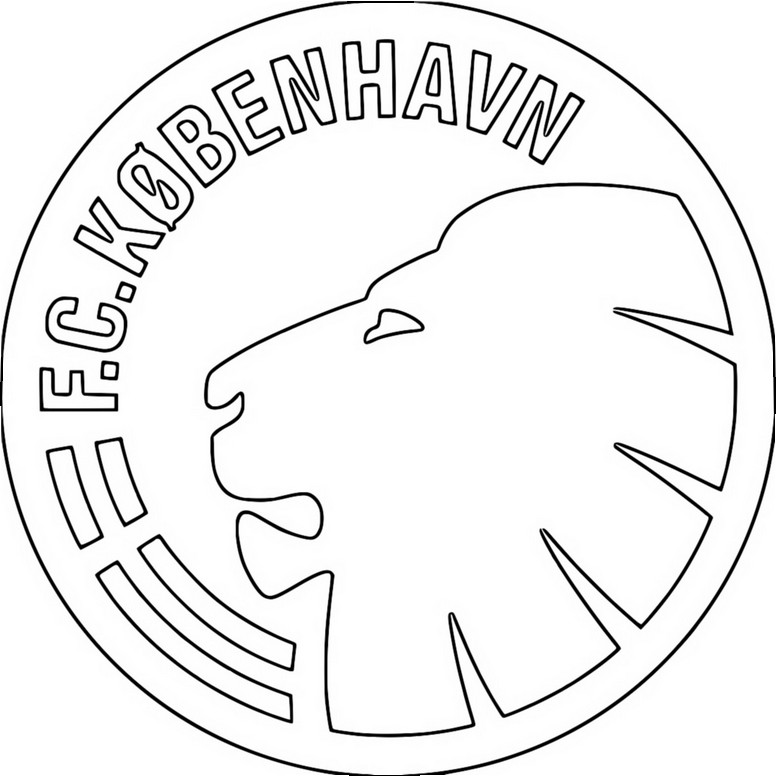 Gratis kleurplaat - Kopenhagen - UEFA Champions League 2025