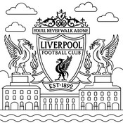 Rysunek do kolorowania - Liverpool - Premier League