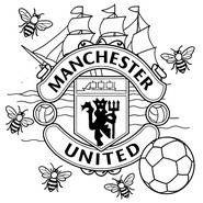 Karta do kolorowania - Manchester United - Premier League