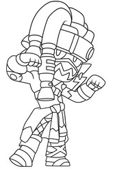 Coloriage à imprimer - Eliz@ streetwear - Brawl Stars x Subway Surfers