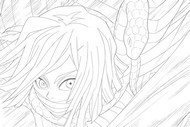Dibujo para colorear - Obanai Iguro - Demon Slayer: Castillo Infinito