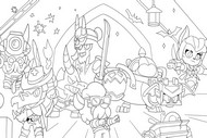Boyama sayfası - Yeni Kostümler - Brawl Stars - Cadılar Bayramı 2025