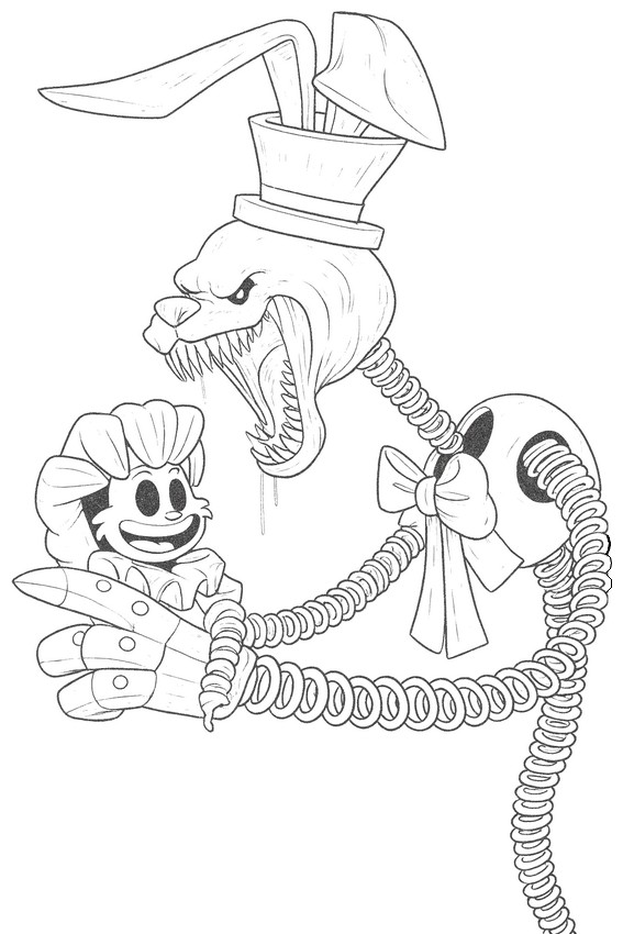 Dessin à colorier - La marionnette captive - Finding Frankie