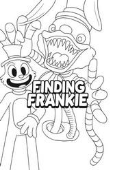 Dessin à colorier - Lapin Cartoon et Animatronic effrayant - Finding Frankie
