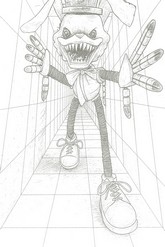 Coloriage - Dans le couloir - Finding Frankie