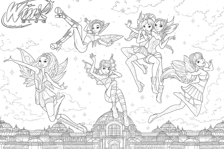 Imagen para colorear - Sobre el Palacio Mágico - Winx Club: Vuelve la magia