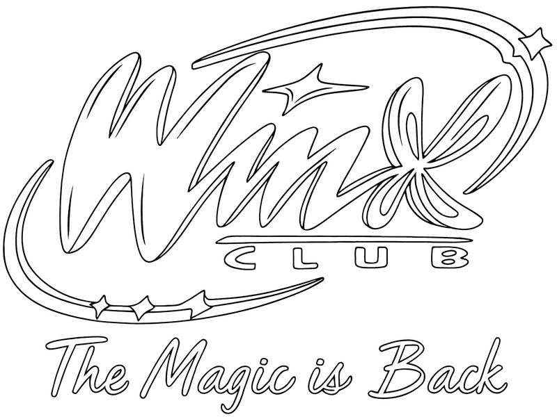 Hoja para colorear - Logo - Winx Club: Vuelve la magia