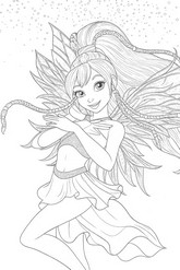 Hoja para colorear - Danza mágica - Winx Club: Vuelve la magia