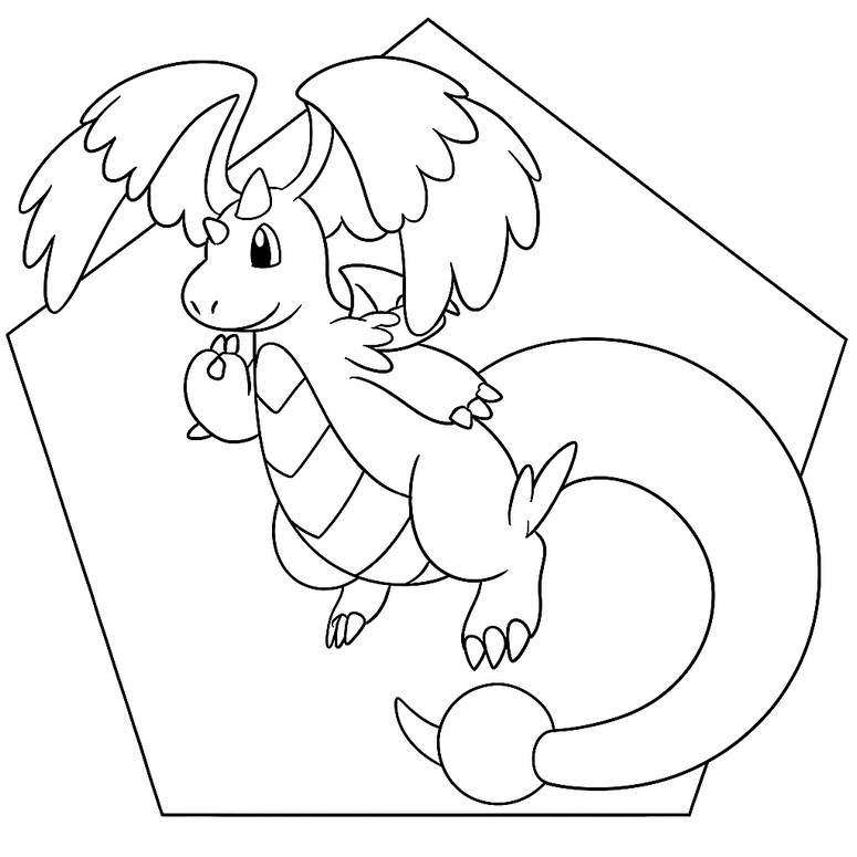 Boyanacak resim - Mega Dragonite - Pokemon Efsaneleri: Z-A'da Mega Evrim