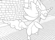 Image to color - Mega Ampharos - Mega Evolution in Pokemon Legends: Z-A