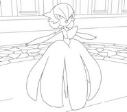 Coloring sheet - Mega Gardevoir - Mega Evolution in Pokemon Legends: Z-A