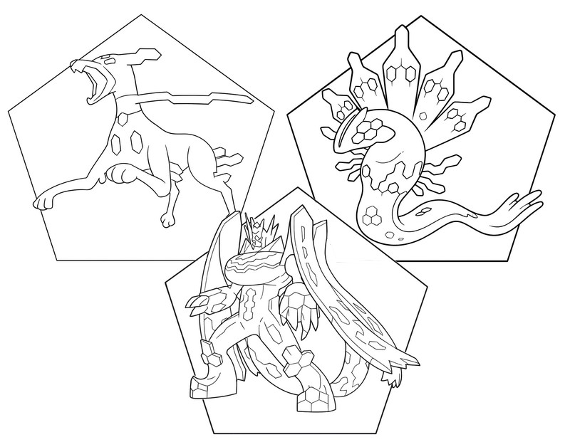 Színező - Zygarde - Pokémon Legendák: Z-A